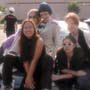 Five gals on the car and a really happy driver.