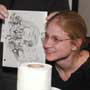 ( Steve is beside himself with joy, because her face is almost a perfect real life match with the Ironcat girl. )