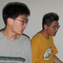 ( We start..  with two guys dancin. )