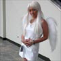 ( Every year there seems to be a trend in cosplaying - this year, well-made wings were popping up everywhere. )